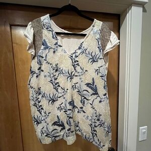 Blouse from Anthropologie.  Brand Tiny. Size 3x